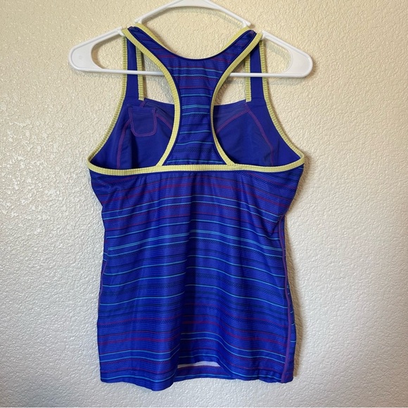 Nike Women's Blue Striped Tank Top - Picture 6 of 6